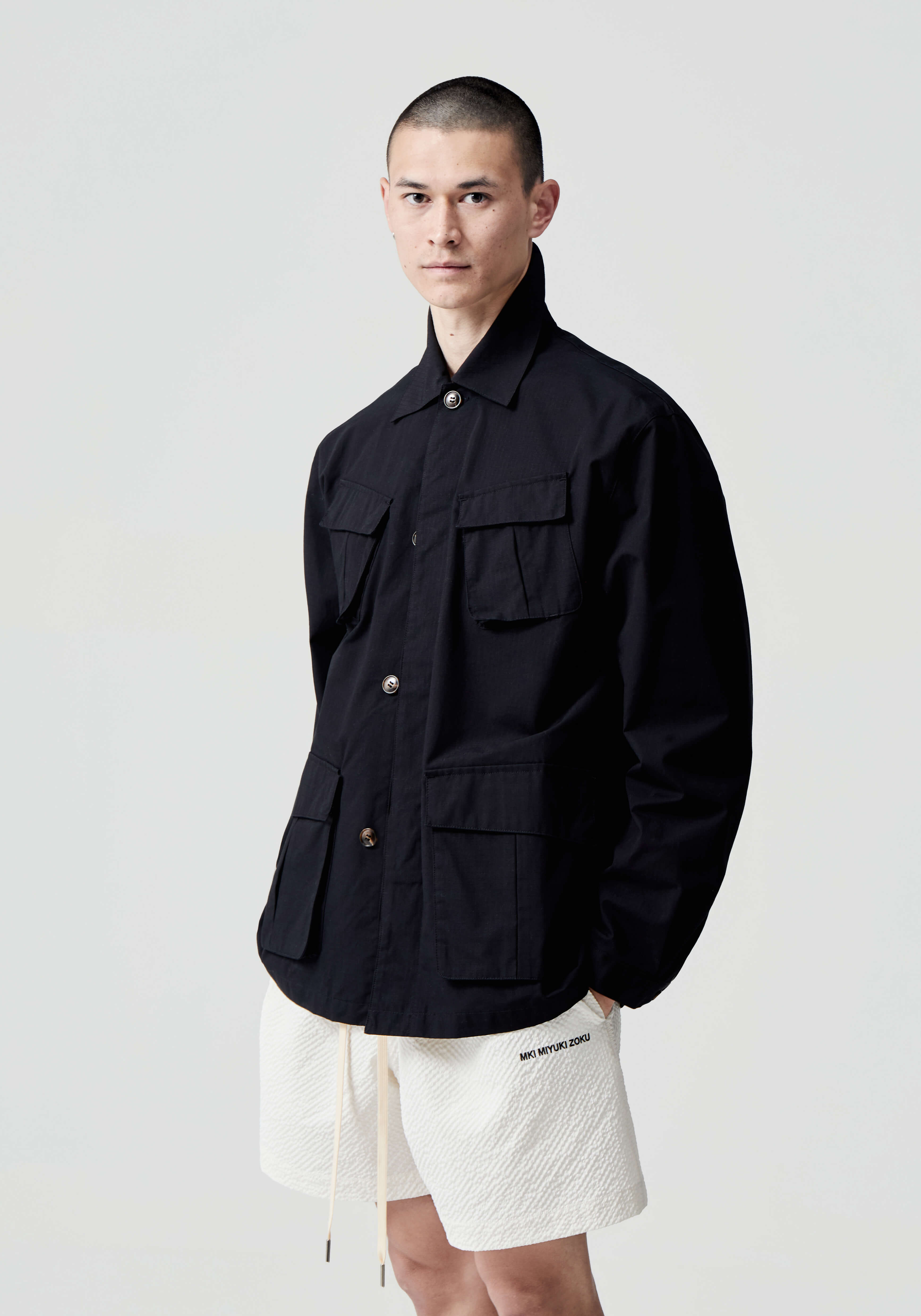 Black cargo jacket hotsell