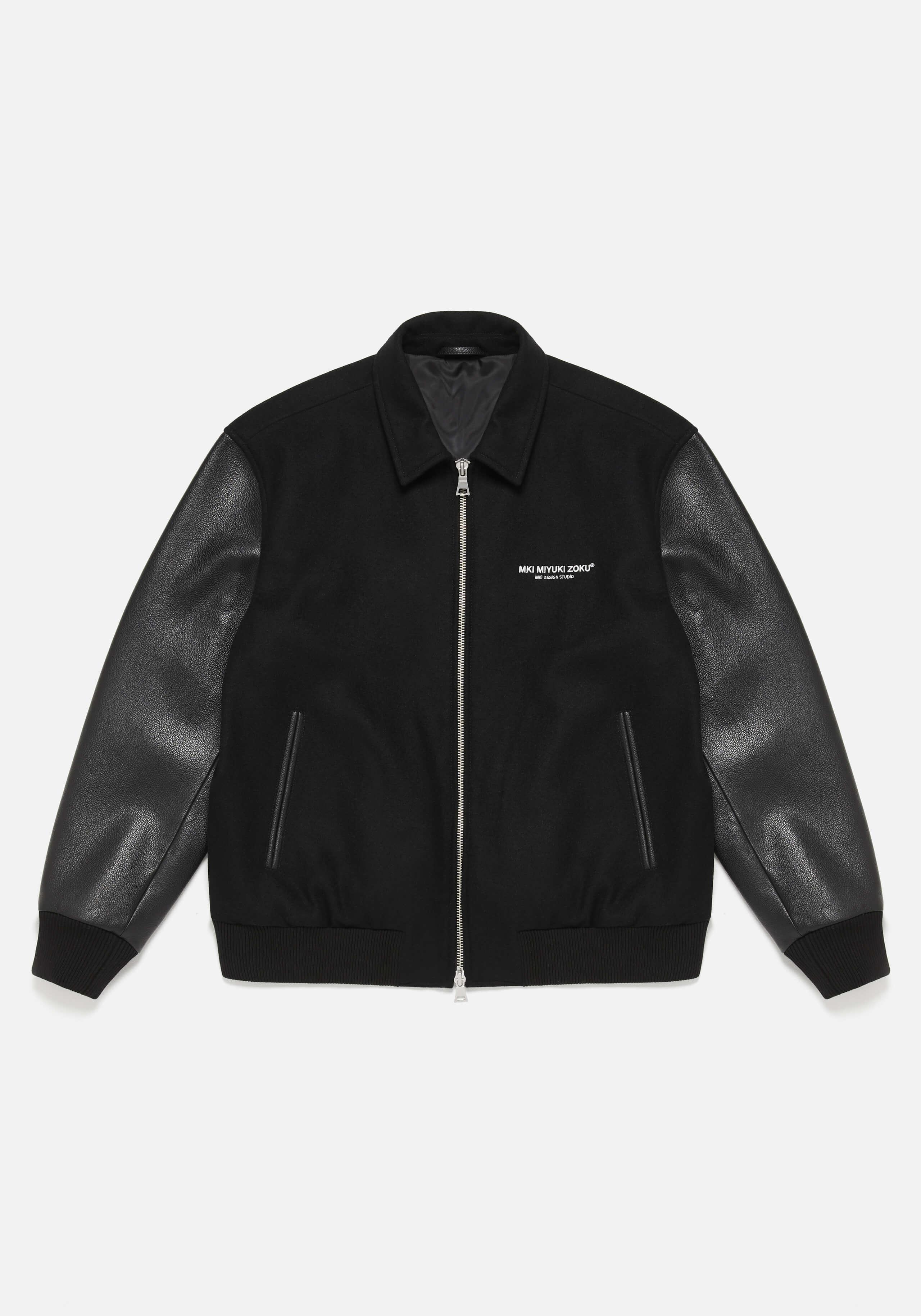 Mki black classic outlet varsity jacket