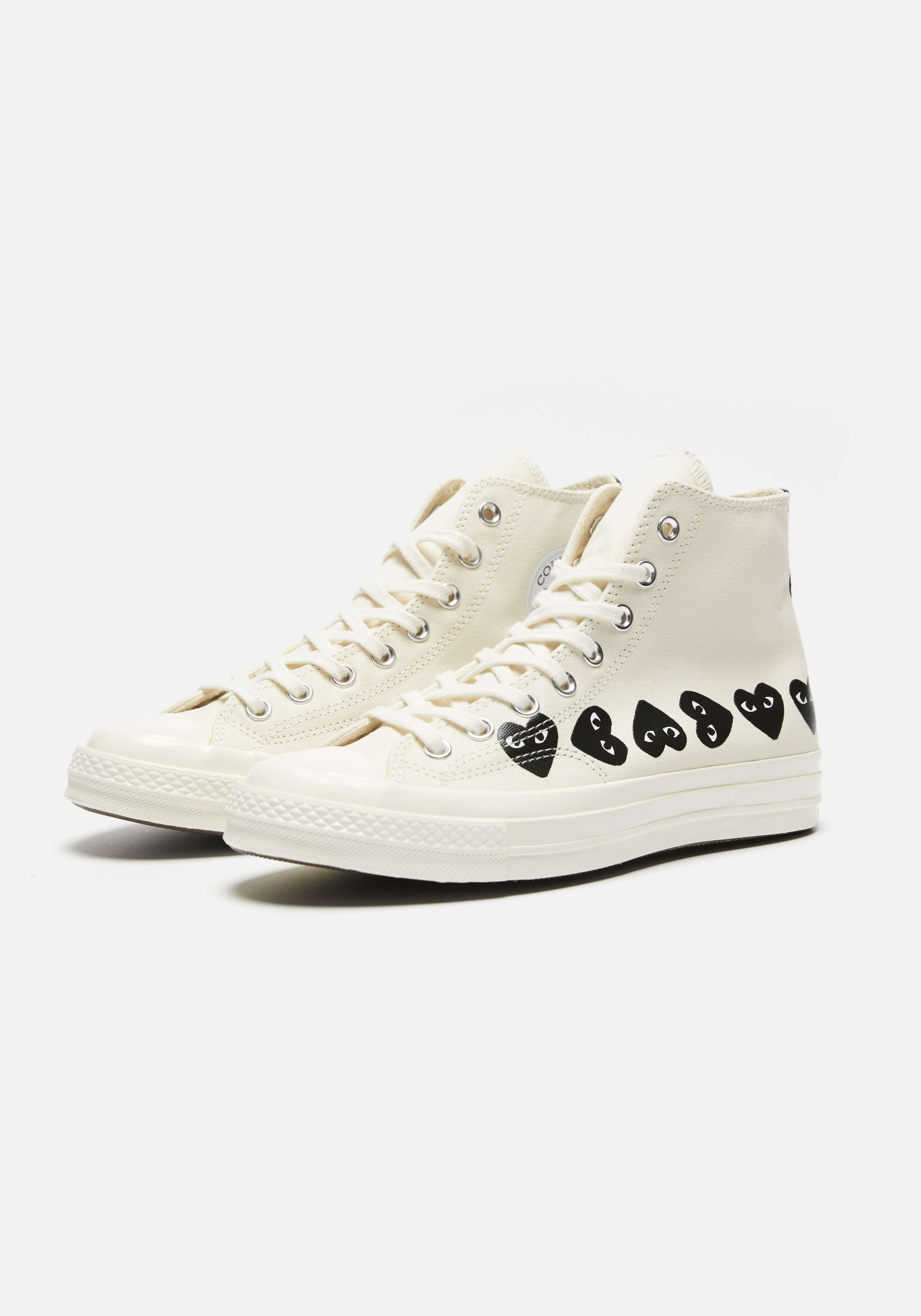 CDG PLAY CONVERSE MULTI HEART 70S HIGH