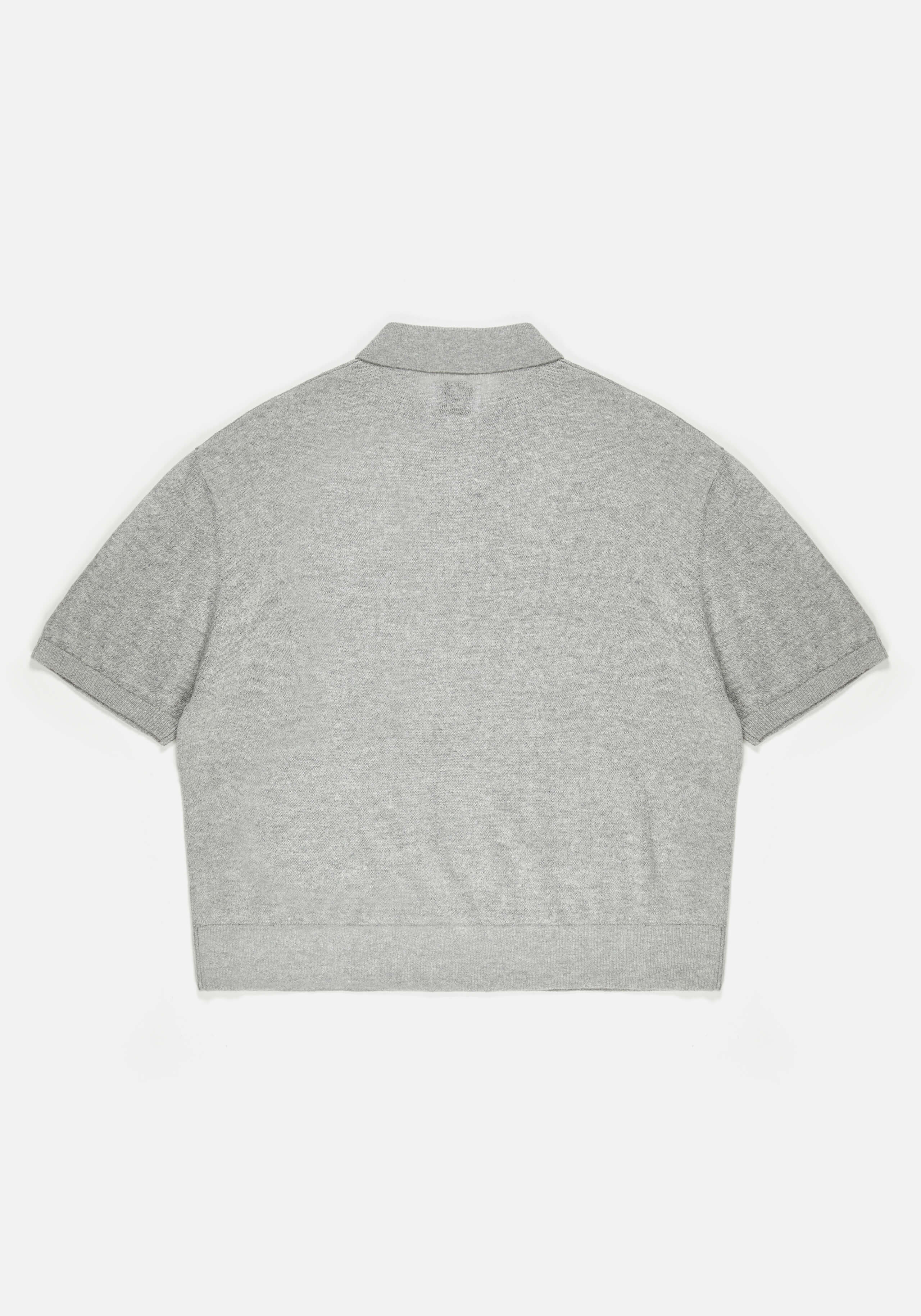 MKI LIGHTWEIGHT MOHAIR KNIT POLO SHIRT