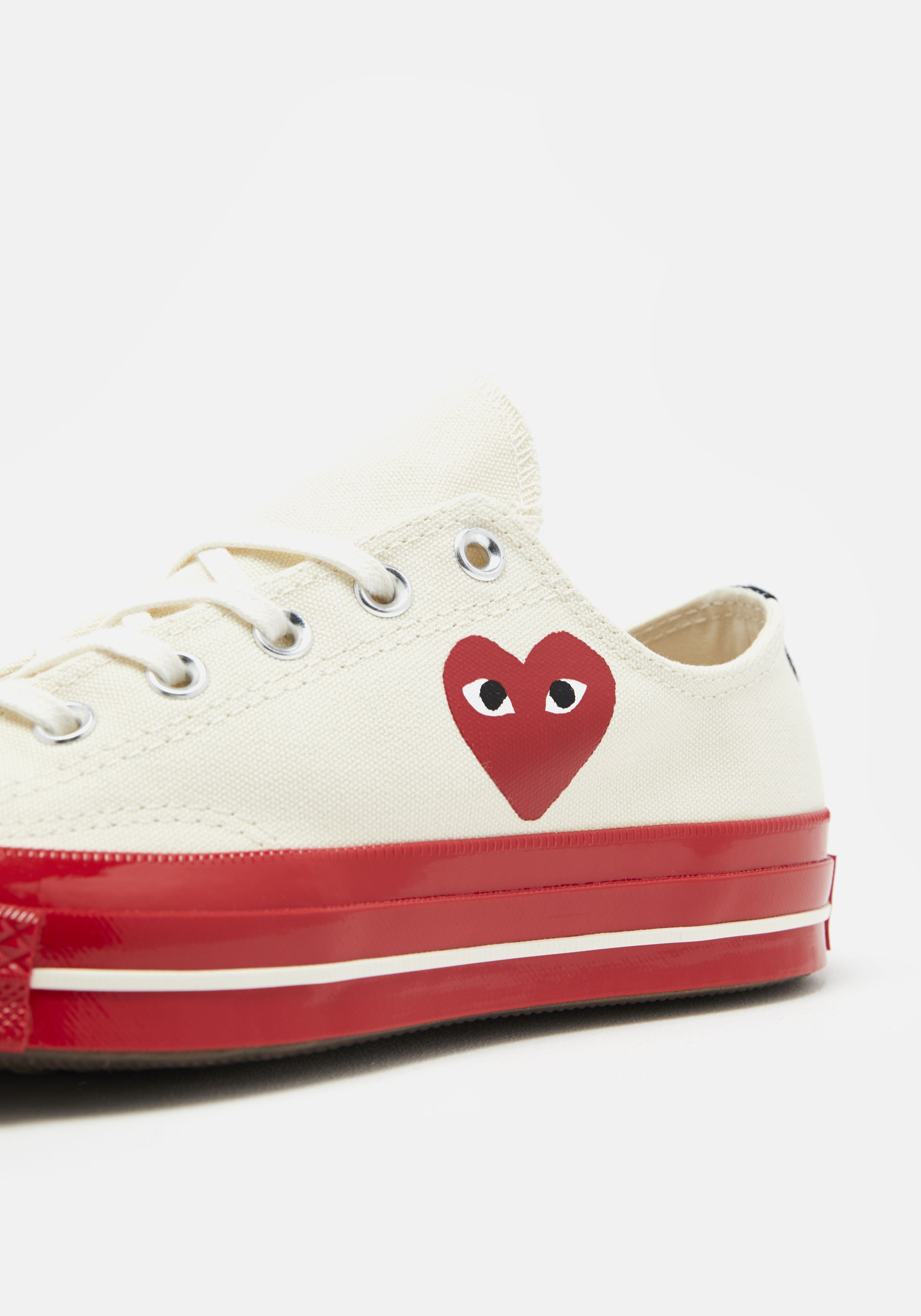 Cdg on sale converse white